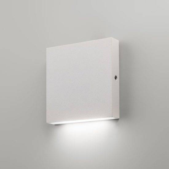 Ideal lux post-it applique da esterno quadrata led 3w 3000k 8cm moderna bianca