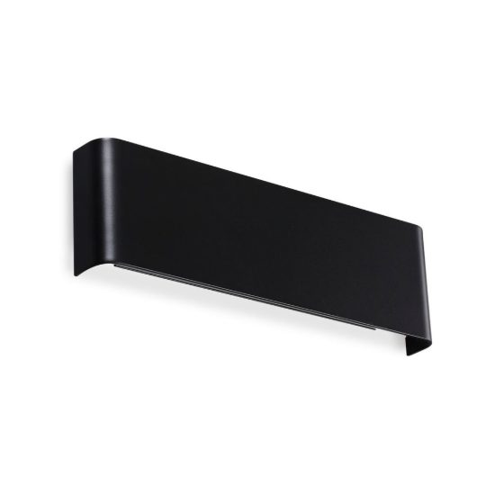 Ideal lux delta applique rettangolare led 10w 3000k 30cm per soggiorno moderna nera