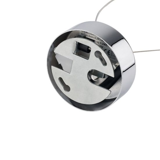 Ideal lux nemo lampada a sospensione con sfera in vetro e27 40cm per ingresso moderna ambra