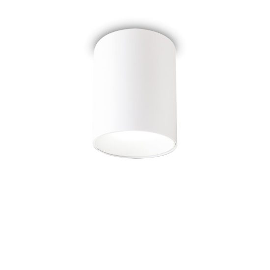 Ideal lux nitro faretto da soffitto cilindrico led 10w 2700k per corridoio bianco