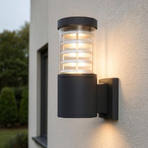 Tronco ap1 applique nero per esterno ip44 ideal lux