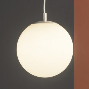 Mapa sp1 d20 ideal lux lampada a sospensione per isola cucina sfera vetro bianco 20cm