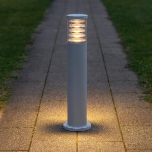 Tronco pt1 h60 lampioncino paletto grigio da giardino ip65 ideal lux