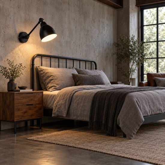 Ideal lux newton applique con faretto orientabile e27 44cm per soggiorno industriale nera