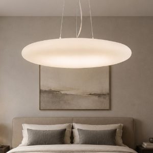 Smarties sp5 d60 lampadario per camera da letto vetro bianco ideal lux