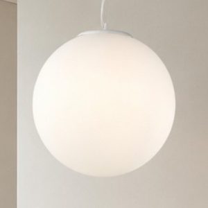 Ideal lux mapa bianco sp1 d40 lampadario per bagno sfera in vetro bianco