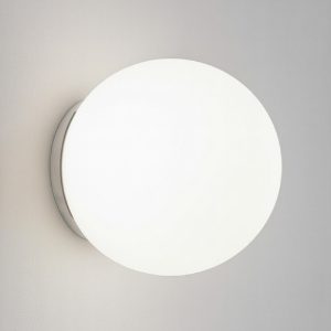 Ideal lux mapa ap1 d15 applique da parete vetro sfera bianca