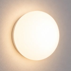 Mapa ap1 d20 ideal lux applique sfera vetro bianco da parete