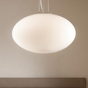 Candy sp1 d50 ideal lux lampadario moderno sfera vetro bianco