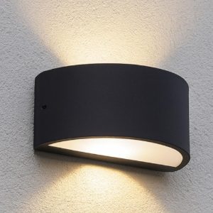 Rex-2 ap1 applique da esterno antracite ideal lux
