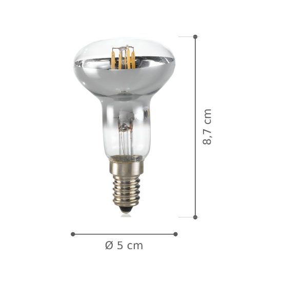 Ideal lux lampadina led e14 spot 4w 3000k cromata confezione 10 pezzi