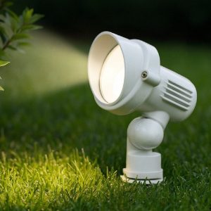 Ideal lux terra pr1 small faretto con picchetto per terreno esterno bianco ip65