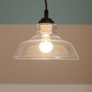 Bistro sp1 plate ideal lux lampada a sospensione per sala da pranzo vetro trasparente