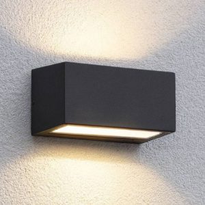 Twin ap1 applique da esterno ip44 nero rettangolare ideal lux