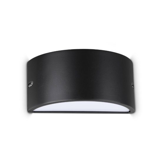 Ideal lux rex-2 applique da esterno e27 25cm moderna nero ip54