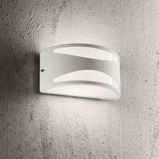 Ideal lux rex-3 applique da esterno e27 25cm moderna nero ip54