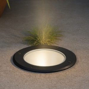 Ideal lux gravity pt round faretto carrabile da esterno nero