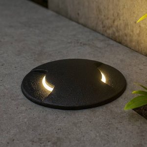 Landing ideal lux faretto per esterno da incasso nero