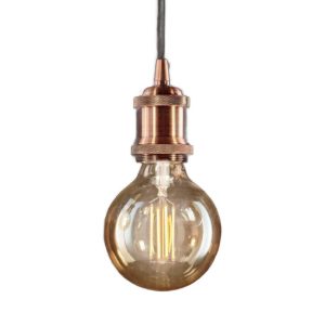 Frida sp1 lampada a sospensione per isola cucina pendente rame nero ideal lux