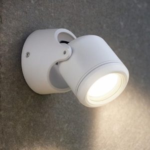 Ideal lux xeno ap1 faretto da esterno orientabile bianco ip44