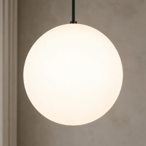 Sole sp1 d50 ideal lux lampadario da esterno boccia sfera bianca