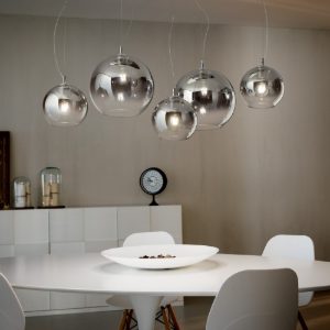 Nemo plus sp5 ideal lux lampadario per soggiorno moderno