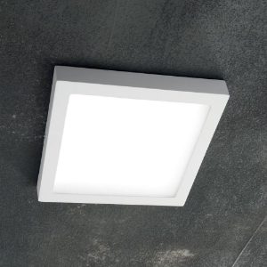 Plafoniera per cucina led 12w 3000k ideal lux universal pl d17 square