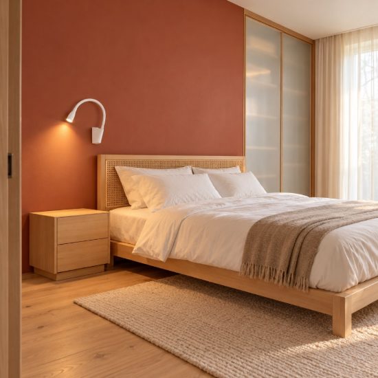 Ideal lux goose applique con faretto a braccio flessibile led 3w 3000k per camera da letto bianca