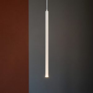 Look sp1 d30 h100 round bianco ideal lux lampada sospensione cilindro led 11,5w 3000k