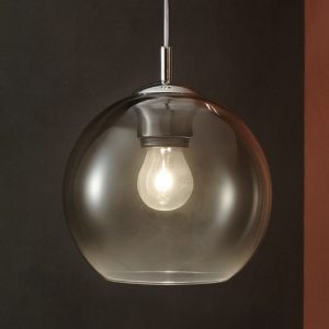 Nemo sp1 d20 lampada a sospensione per isola cucina sfera vetro cromo sfumato ideal lux