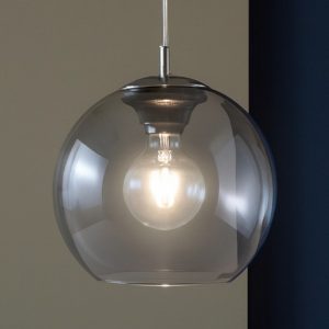 Nemo sp1 d30 lampada a sospensione per cucina boccia sfera 30cm vetro sfumato ideal lux