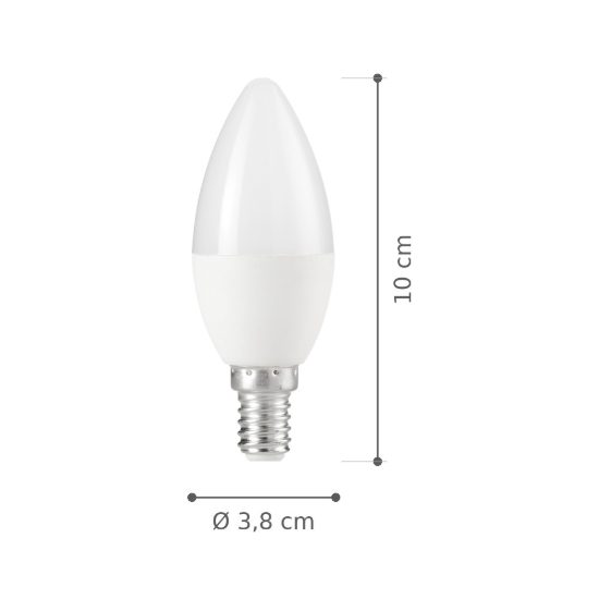 Ideal lux lampadina led e14 a oliva 6w 3000k bianca confezione 10 pezzi