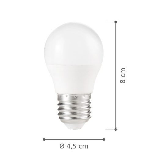 Ideal lux lampadina led e27 a sfera 6w 4000k bianca confezione 10 pezzi