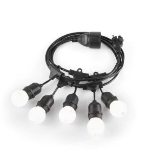 Ideal lux fiesta sp5 filo cavo con portalampada per esterno