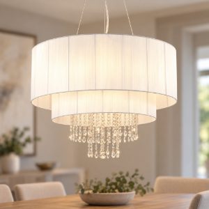 Opera sp10 lampadario classico di cristallo ideal lux per soggiorno