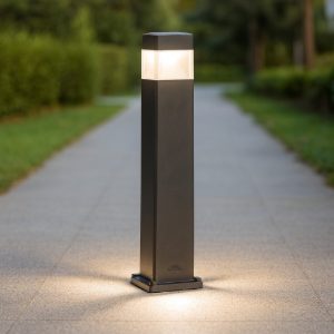 Cosmo nero pt1 lampione paletto da giardino ideal lux