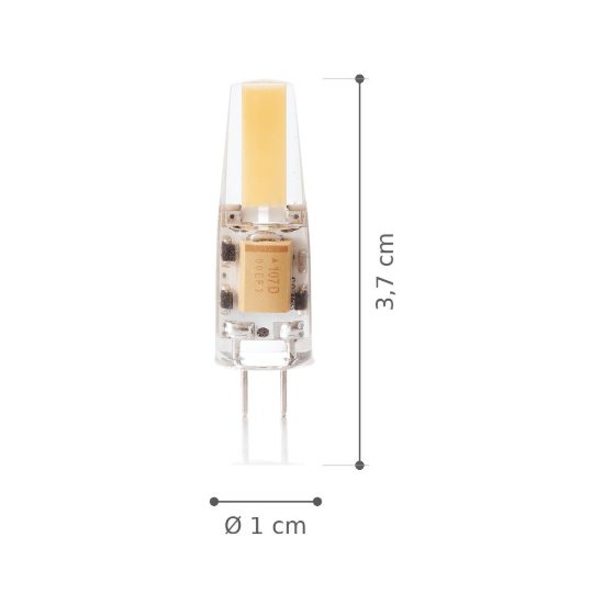 Ideal lux lampadina led g4 a capsula 1,5w 3000k trasparente confezione 20 pezzi