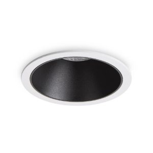 Ideal lux game round faretto da incasso per cartongesso led 11w 3000k bianco nero