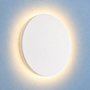 Ideal lux cover applique tonda led 9,5w 3000k 15cm per soggiorno moderna bianca