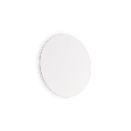 Ideal lux cover applique tonda led 9,5w 3000k 15cm per soggiorno moderna bianca