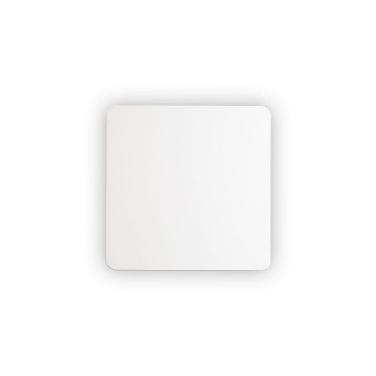 Ideal lux cover applique quadrata led 9,5w 3000k 15cm per soggiorno moderna bianca