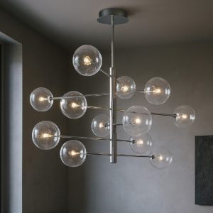 Equinoxe ideal lux sp12 cromo lampadario design moderno soggiorno