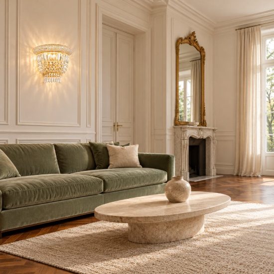 Ideal lux dubai applique con pendenti in cristallo 2 luci e14 25cm per soggiorno classica ottone