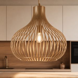 Ideal lux lampadario da cucina onion sp1 d38 moderno marrone