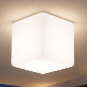 Ideal lux luna pl1 plafoniera per bagno opale bianca ip44