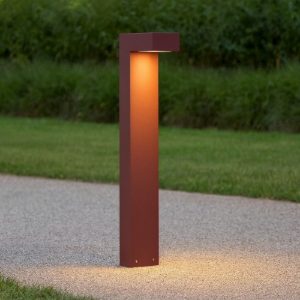 Sirio pt2 h60 lampione da giardino marrone ip65 ideal lux