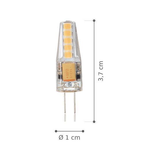 Ideal lux lampadina led g4 a capsula 2w 3000k trasparente confezione 20 pezzi