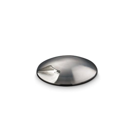 Ideal lux rocket segnapasso da esterno pavimento a luce singola led 2w 4000k 5,5cm rotondo acciaio