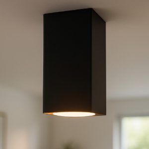 Sky pl1 nero ideal lux faretto led 5w 3000k quadrato da soffitto