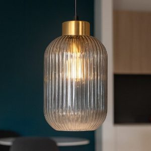 Ideal lux lampada a sospensione mint-3 sp1 vetro fume